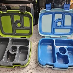 Bento Kids Lunch Box Set - Green and Blue